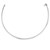 14K Yellow Gold And Silver Reversible Omega Chain Necklace (4.00 mm)