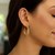 Classic Hoop Earrings in 14k Two Tone Gold (3x30mm)