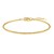 14K Yellow Gold Diamond Cut Stack Bangle Bracelet (1.80 mm)