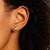 Spherical Stud Earrings in 14k White Gold (5.0 mm)