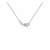 Diamond Inverted Triangle Pendant in 14k White Gold 