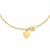 Heart Accent Toggle Necklaces in 14k Yellow Gold