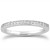 Micro-pave Diamond Wedding Ring Band in 14k White Gold