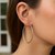 Classic Diamond Cut Hoop Earrings in 14k White Gold (2x45mm)