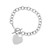 Toggle Heart Bracelet in 14K White Gold