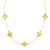 14K Yellow Gold Clover Necklace