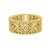 14K Yellow Gold Textured Diamond Shape Fancy Ring