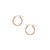 Classic Hoop Earrings in 14K Rose Gold (2x15 mm)