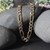 Solid Pave Figaro Chain in 14K Yellow Gold (7.00 mm)