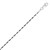 Sterling Silver Rhodium Plated Bead and Bar Anklet