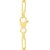 14k Yellow Gold High Polish Circle Disc Paperclip Link Necklace
