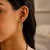 Heart Shaped Hoop Earrings in 10k Yellow Gold