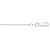 Sterling Silver Rhodium Plated Round Cable Chain (2.60 mm)