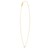14K Yellow Gold Mini Diamond Q Initial Pendant Necklace