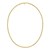 14K Yellow Gold Mens Cable Link Necklace (3.60 mm)