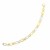 Long and Short Link Figaro Design Bracelet in 14k Two-Tone Gold