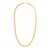 10K Yellow Gold Diamond Cut Square Link Necklace