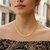 14k Yellow Gold Mirrored Heart Chain Necklace