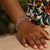 Simple Rhodium Plated Bracelet in Sterling Silver (6.70 mm)
