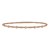 Classic 14K Rose Gold Beaded Bracelet
