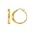 14K Yellow Gold Twisted Square Tube Hoop Earrings