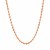 Solid Diamond Cut Rope Chain in 14k Rose Gold (2.30 mm)