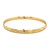 Fancy Woven Design Domed Bangle in 14k Yellow Gold (6.00 mm)