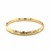 Fancy Woven Design Domed Bangle in 14k Yellow Gold (6.00 mm)