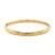Fancy Woven Design Domed Bangle in 14k Yellow Gold (6.00 mm)