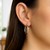 Mobius Twisted Hoop Earrings in 14k White Gold(1.5x30mm)