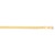 Solid Diamond Cut Round Franco Bracelet in 14k Yellow Gold  (3.10 mm)
