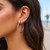Rhodium Plated Thin Hoop Earrings in Sterling Silver (2x35mm)