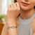 14k White Gold Diamante Paperclip Chain Bracelet (7.00 mm)