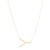 14K Yellow Gold Yours Truly Large Initial Y Necklace