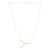14K Yellow Gold Yours Truly Large Initial Y Necklace