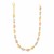 14k Tri Color Gold High Polish Puffed Mariner Link Chain (4.90 mm)