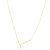 14K Yellow Gold Yours Truly Large Initial T Necklace