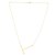 14K Yellow Gold Yours Truly Large Initial T Necklace