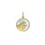 14K Yellow Gold Fish MOP Charm Pendant