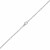 18K White Gold Extendable Cable Chain (1.50 mm)