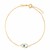 14k Yellow Gold MOP Evil Eye Bracelet (1.00 mm)