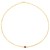 14K Yellow Gold Garnet Mirrored Chain (2.20 mm)