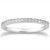Diamond Micro-pave Wedding Ring Band in 14k White Gold