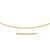 1.5mm Round Omega Necklace in 14k Yellow Gold