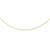 1.5mm Round Omega Necklace in 14k Yellow Gold