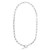 Sterling Silver Rhodium Plated Paperclip Toggle Necklace