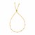 14k Tri-Color Gold Textured Bead Station Lariat Bracelet (5.00 mm)