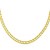 Rail Style Link Mens Necklace in 14k Yellow Gold (5.00 mm)