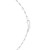 Sterling Silver Rhodium Plated Petite Alternating Paperclip Chain (3.15 mm)
