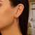 Classic Hoop Earrings in 10k White Gold (1.5x30mm)